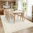 Modern Bordered Machine Washable Rug with Rubber Backing Non-Slip Low Pile Carpet for Living Room Bedroom Kitchen Dining Room-2041909092-2041909091