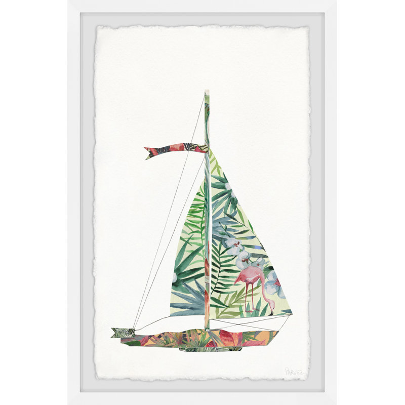 Tropical Sailing by Parvez Taj - Single Picture Frame Painting, 61cm H x 41cm W