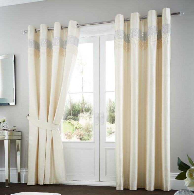 Oxy Room Darkening Curtain Pair, 229 W x 229 D cm, Latte