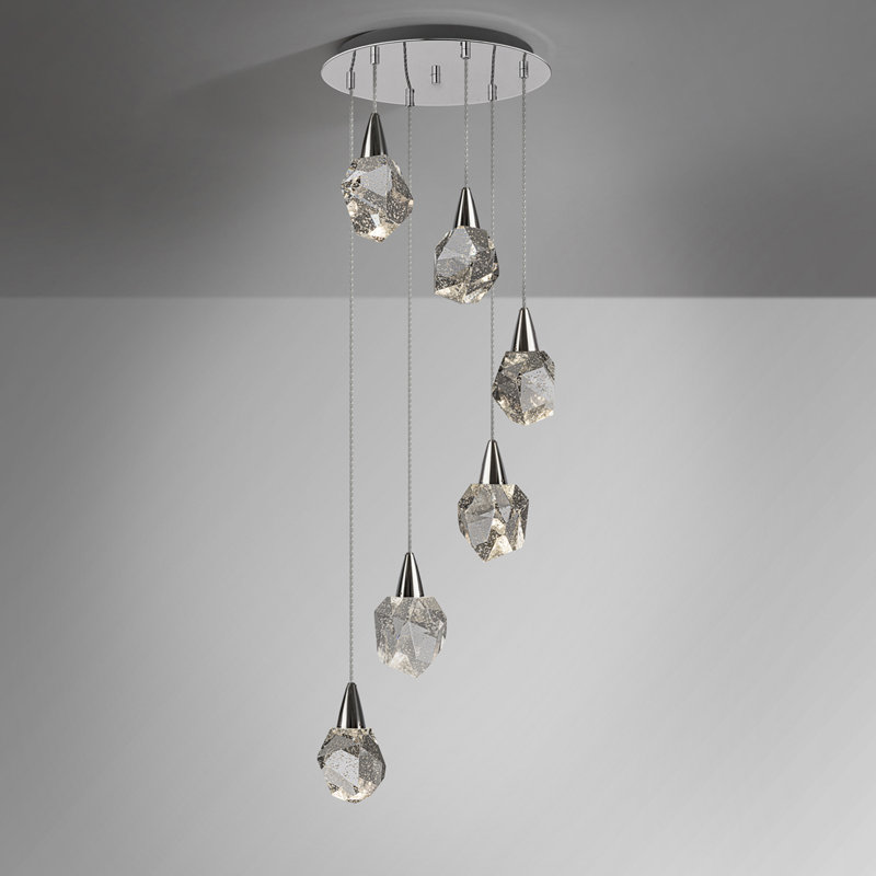 Dunecrest 6 - Light LED Pendant, Chrome