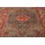 Distressed Homage Hand Knotted Wool Geometric Area Rug in Blue, Red, Gold, Brown, Pink-1821863745