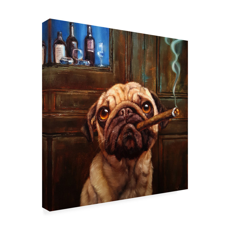 Reproduction d’art sur toile tendue « Uptown Carlin » par Lucia Heffernan, H 35 po x l 35 po x p 2 po