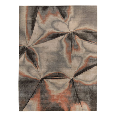 Contemporary Silk Wool Blend Rug