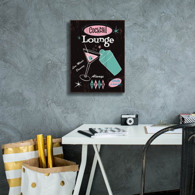  'Cocktail Lounge' by Fiona Stokes-Gilbert Canvas Wall Art, 12" x 16"