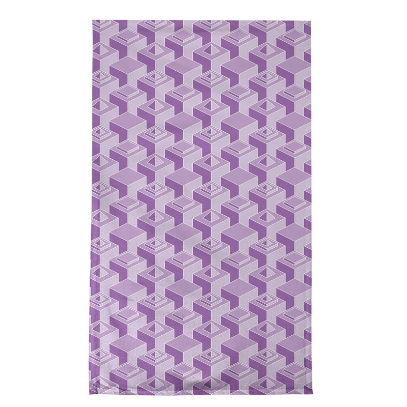 Patricia Geoffrey Tea Towel Kitchen Towel, Light Purple/Gray, Cotton Twill