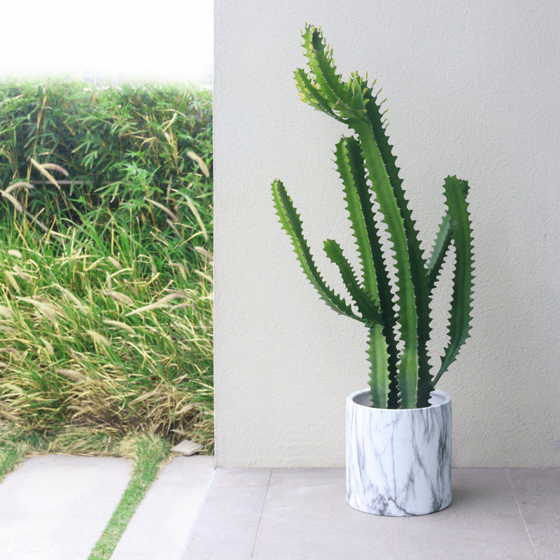 Higold - 10 Inch Ceramic Plant Pot With Marble White Texture, Modern Cylinder Garden Pot, Plant Container, Indoor/outdoor Using, Great Home Decoration, Gift For Birthday, Housewarming
