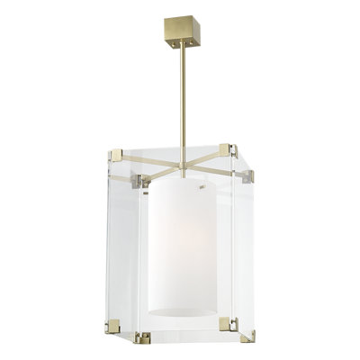 Lustre rectangulaire à 3 lumières Achilles