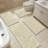 5 Piece Soft Absorbent Microfiber Bath Rug Set with Non-Slip Backing-1921733909