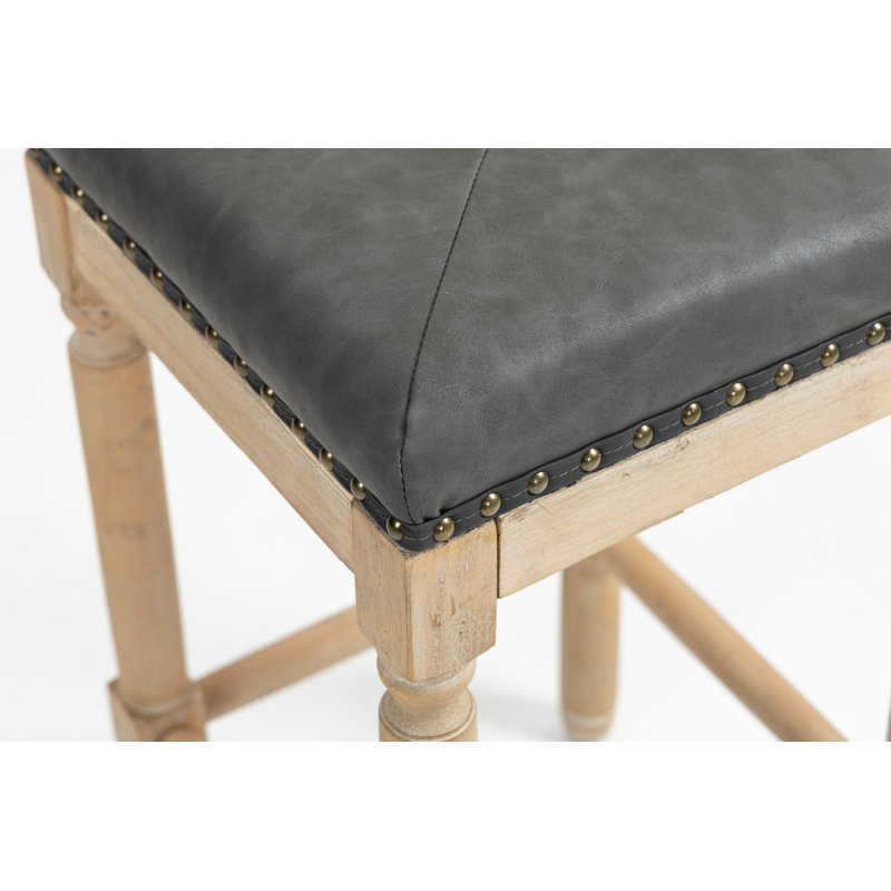 Ensemble de tabourets de comptoir élégants 2 pièces: conception capitonnée de 26 pouces pour un style rehaussé