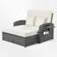 Méridienne double en rotin Rober Wicker-2037676841
