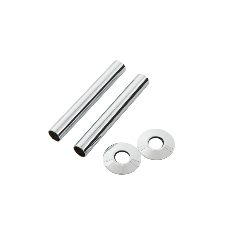 Luxury Pipe Shrouds & Collars Black Nickel 130Mm, Chrome