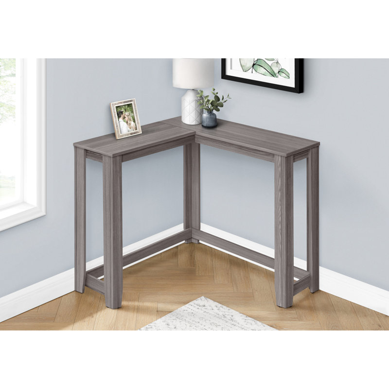 Table d'appoint étroite pour les condos, les appartements - Console contemporaine avec salon moderne à panneau solide, entrée