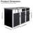Garbage Bin Shed Stores 3 Trash Cans Metal Outdoor Bin Shed For Garbage Storage-124923979-124923977