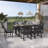 6-Person 70.9" Outdoor Dining Set with Armchairs-1868357003