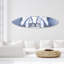 Oliver Gal Lippanzer Effect Symbol Surfboard Fashion - Die-Cut Acrylic Glass Wall Art Sculpture