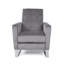 Fauteuil inclinable moderne avec coussins moelleux et pieds en acier inoxydable-977691151