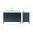 Cambridge 54.25'' Single Bathroom Vanity with Carrara Quartz Top-75152854-101139919