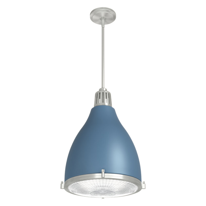 Bluff View 3 - Light Dome Pendant, Indigo Blue, Medium, 3 Lights