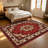1PC Boho Mid-Century Geometric Tropical Palm Leaf area rugs for Living Room, Soft and Comfortable, Suitable for all seasons, easy-to-maintain, machine washable Indoor floor mat, Under Table Farmhouse suitable for living room, bedroom, dining room,-68042851