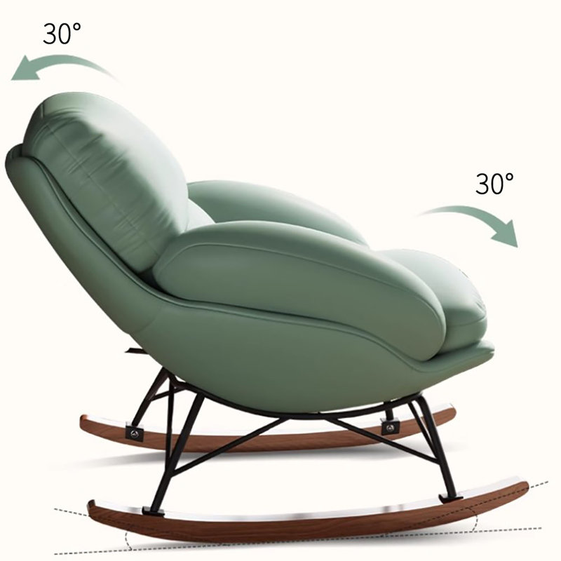 Chaise berçante de luxe de haute qualité, Vert