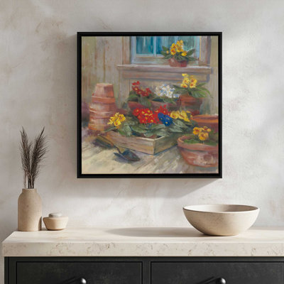 Spring Primula by Carol Rowan Art Print