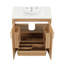 Meuble-lavabo multifonctionnel avec portes et tiroir 30 po