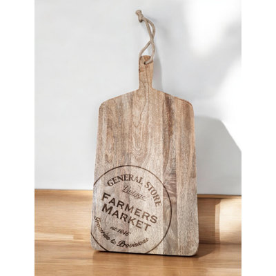 Geko Oak Wood General Store Chopping Board 50Cm