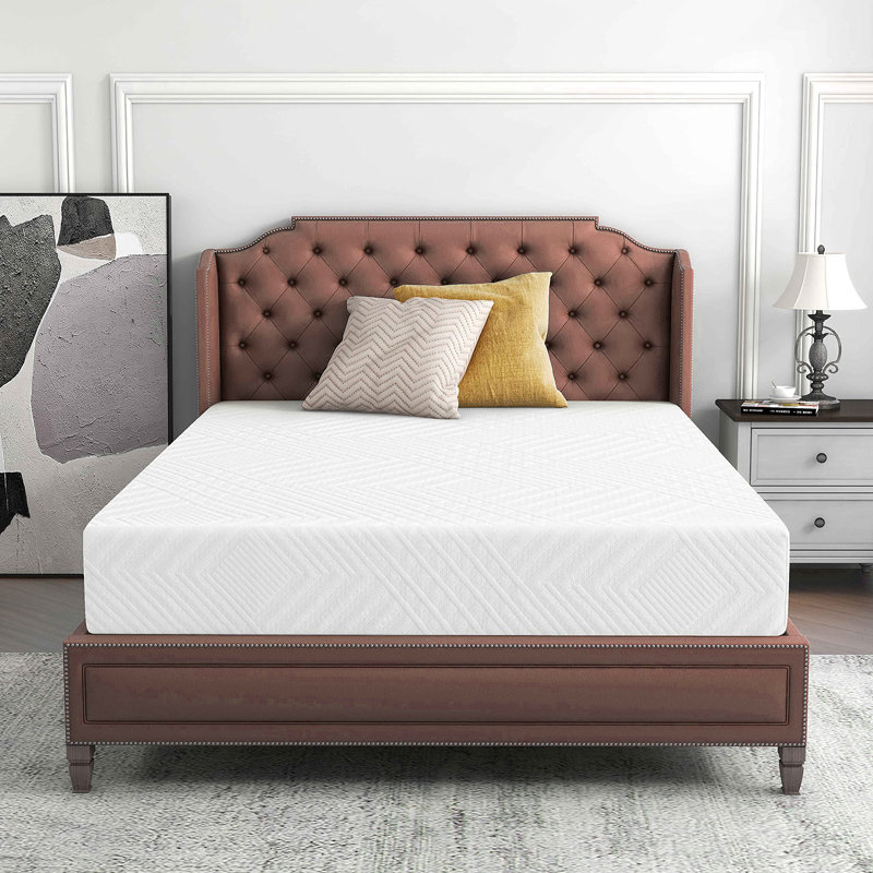Matelas simple à plateau-coussin 10 po Alwyn Home Hunterstown