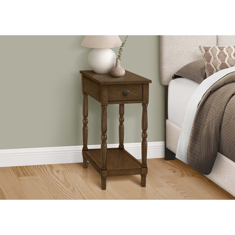 Table de bout avec rangement Dairen, Espresso