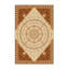 Tapis moelleux moelleux d'inspiration mondiale de couleur marocaine Schroeder - reliure beige-11775457
