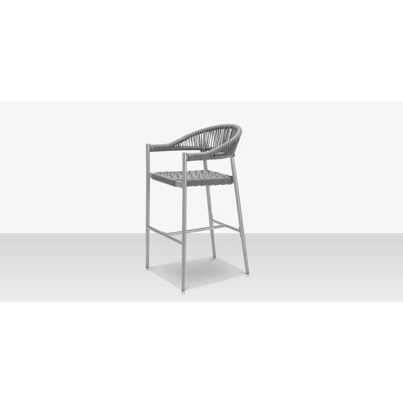 Tabouret de bar 29 po SKYE, Gris / blanc