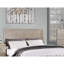 Mobilier de chambre à coucher de style rustique avec panneau à deux panneaux et très grand lit rectangulaire