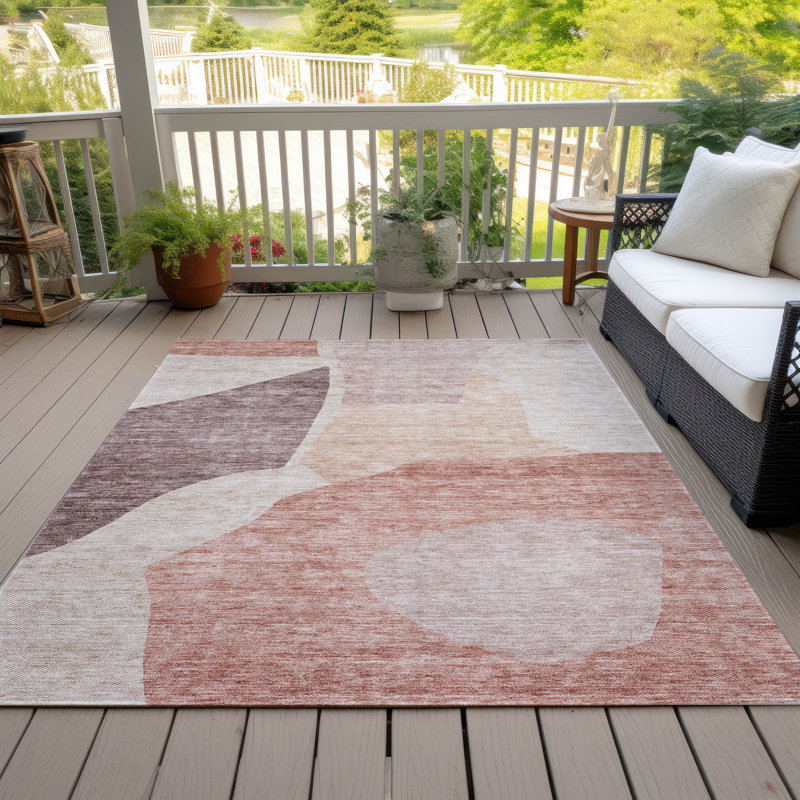 Tapis intérieur / extérieur Chrissean, Rectangle de 10 pi x 14 pi