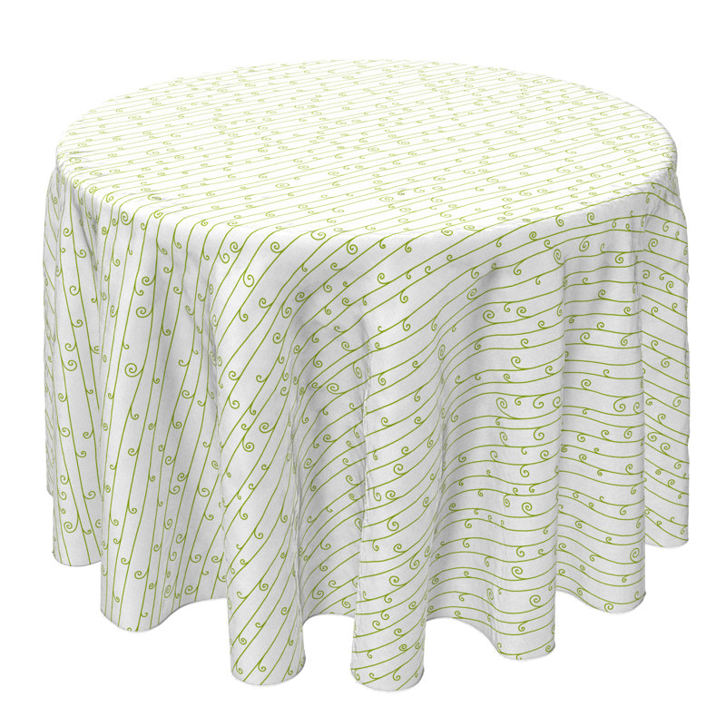 Round Cotton Twill Tablecloth