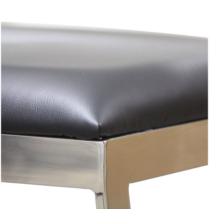 Chaise rembourrée Duprey, Noir