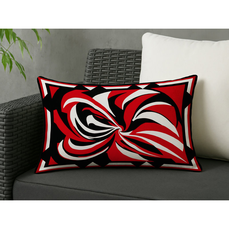 Obsidian Passion Indoor And Outdoor Pillow, Rectangle 20"H x 14"W