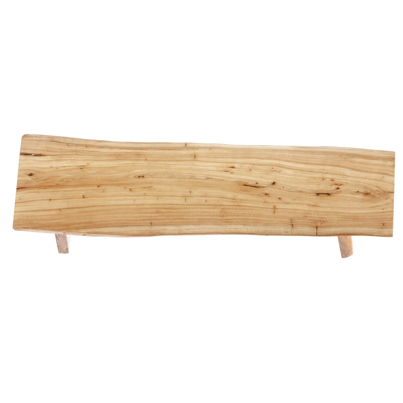 Kaster Solid Wood Bench Rustic Dinner Bench, 18.1" H x 63" W x 10.6" D