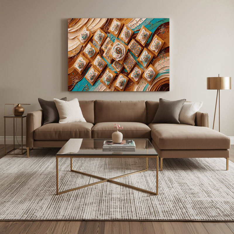 Art mural sur toile Desserts Pop Tarts, H 11 po x l 14 po