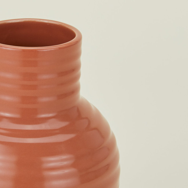 Vase Essential, H 6 po x l 4,5 po x P 4,5 po, Rouge