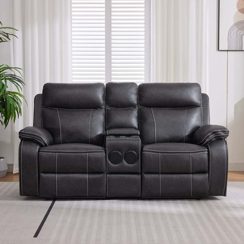 Ryansh 2 Seater Fabric Electric Reclining Sofa