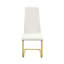 Set Of 4 Leatherette Upholstered Dining Chairs