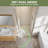 34-35.4" W x 72" H Pivot Shower Door with 1/4" 6mm Tempered Glass, Chrome-121870784