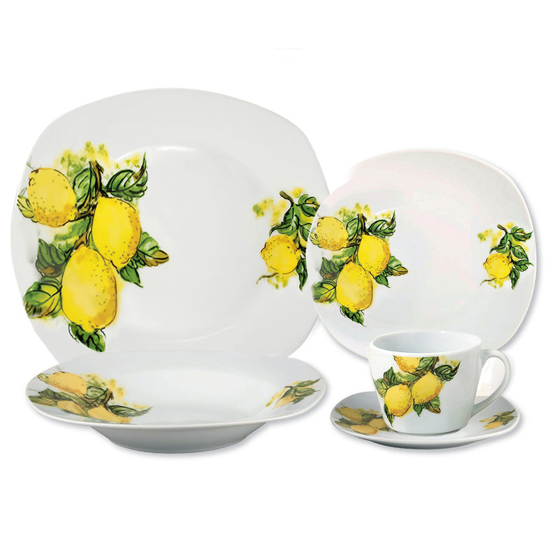 20 Piece Ceramic Dinnerware Set - Service for 4