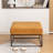 Cattibrie Leather Upholstered Square Ottoman-1863847705