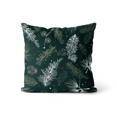 Coussin décoratif à trois fleurs showy sapin Calla
