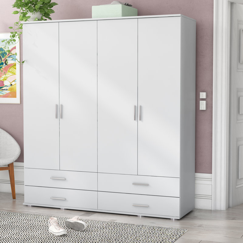 Rasant 4 Door Wardrobe, Alpine White