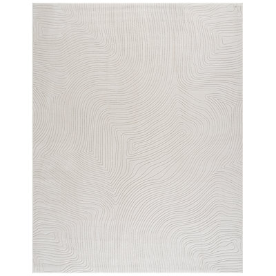 Derenik Performance Machine Washable Abstract Rug