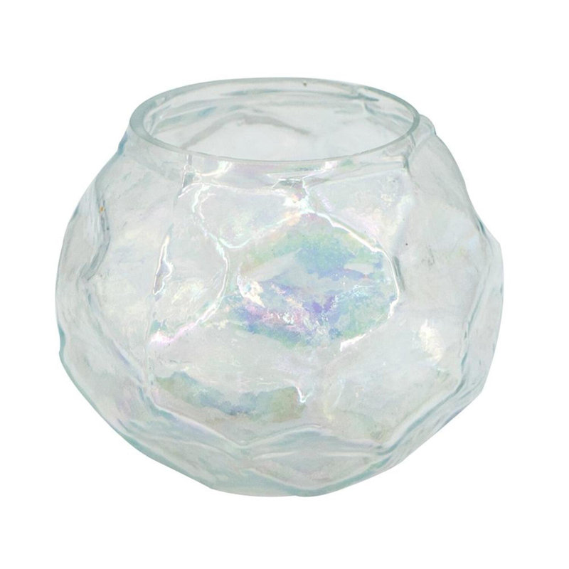 Porte-votive de table en verre, H 4 po x l 5,5 po x P 5,5 po