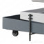 Table basse grise et blanche avec plateau relevable