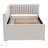 Full Size Upholstered Daybed With Trundle And Three Drawers-1430399540